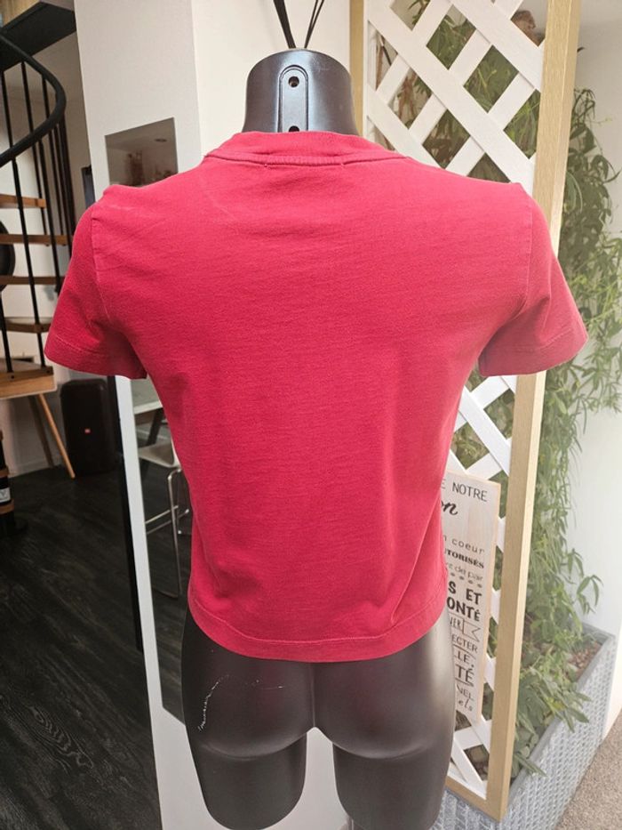 Calvin Klein jeans t-shirt bordeaux taille S - photo numéro 4
