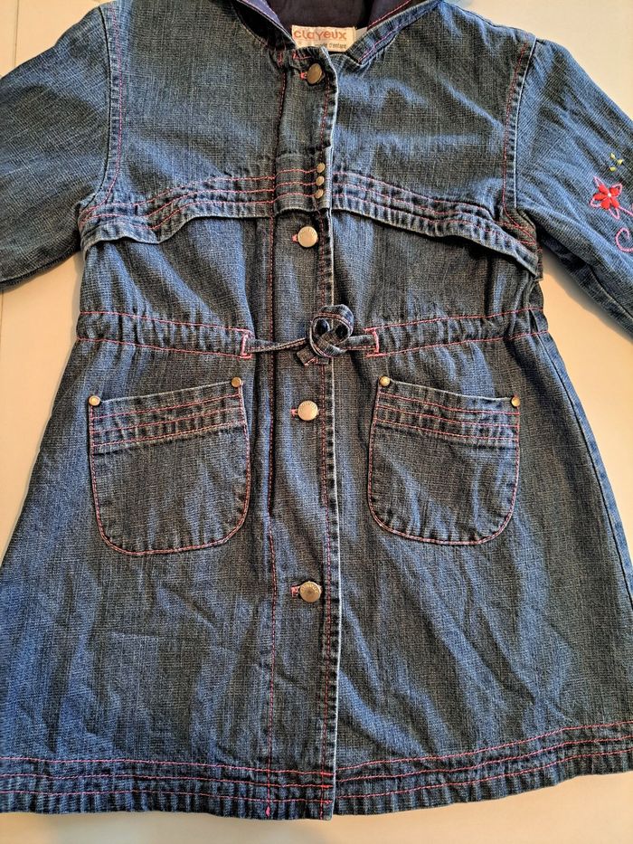 Manteau en jean fille 3 ans TBE - photo numéro 6