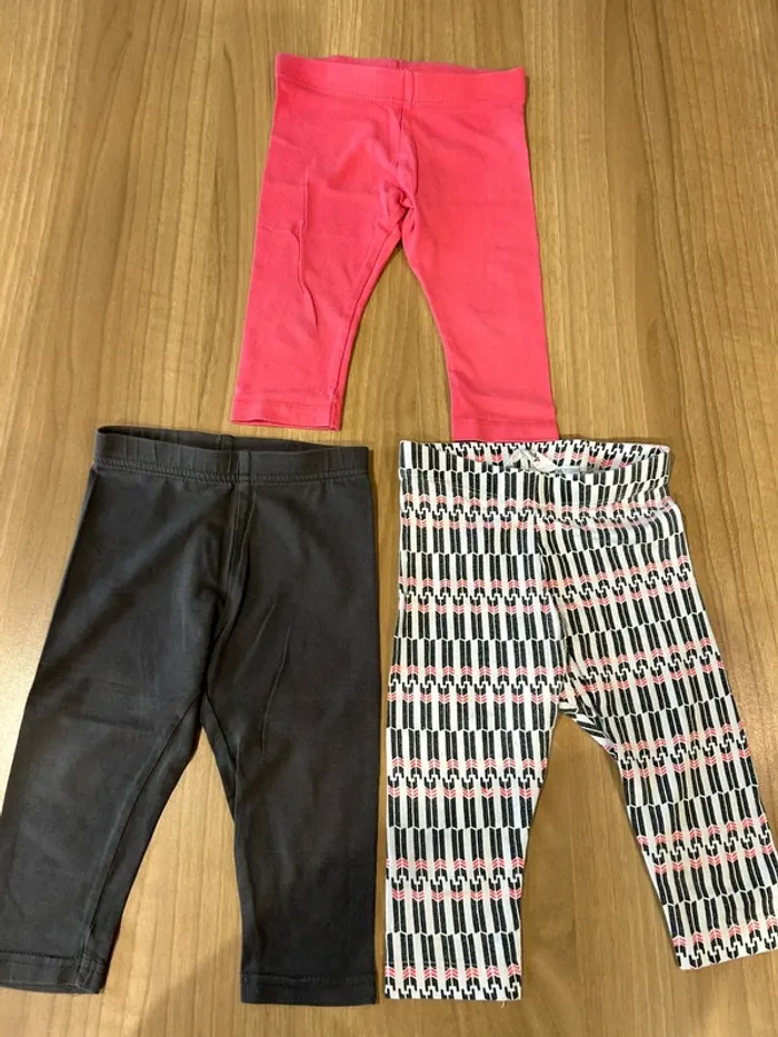 Lot de 3 leggings kitchoun 18 mois