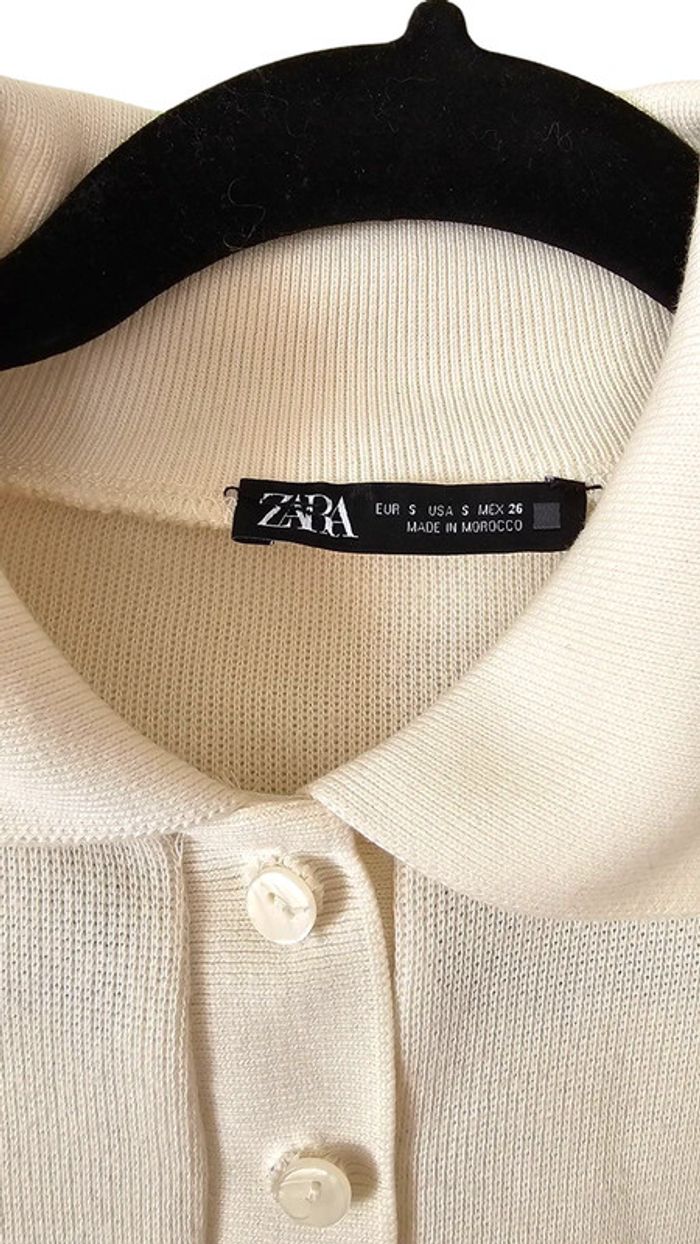 haut et t-shirt Zara crème taille S - photo numéro 4