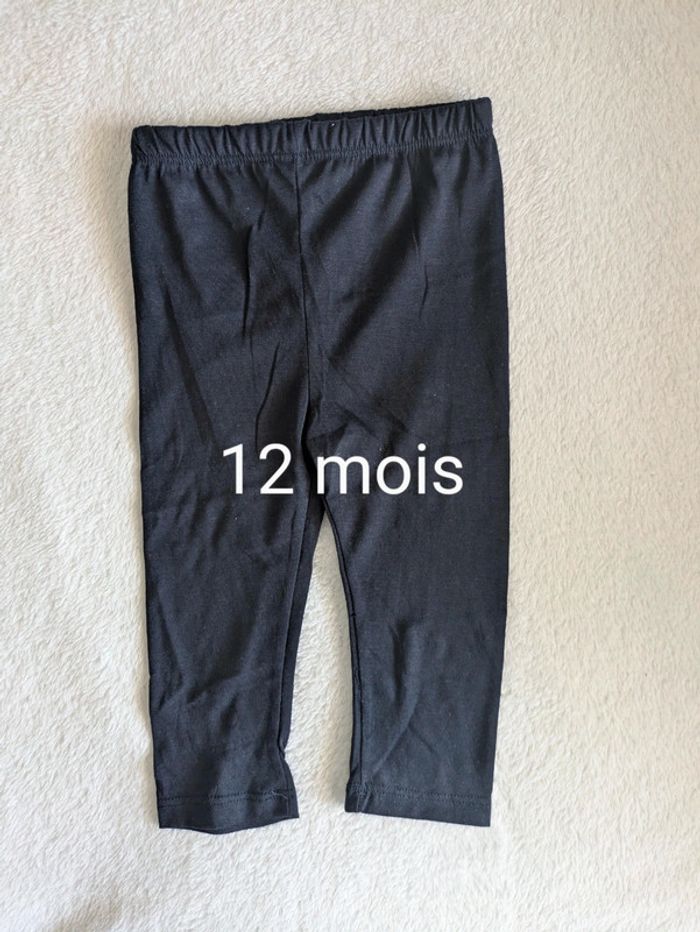 Legging fin bleu foncé 12 mois