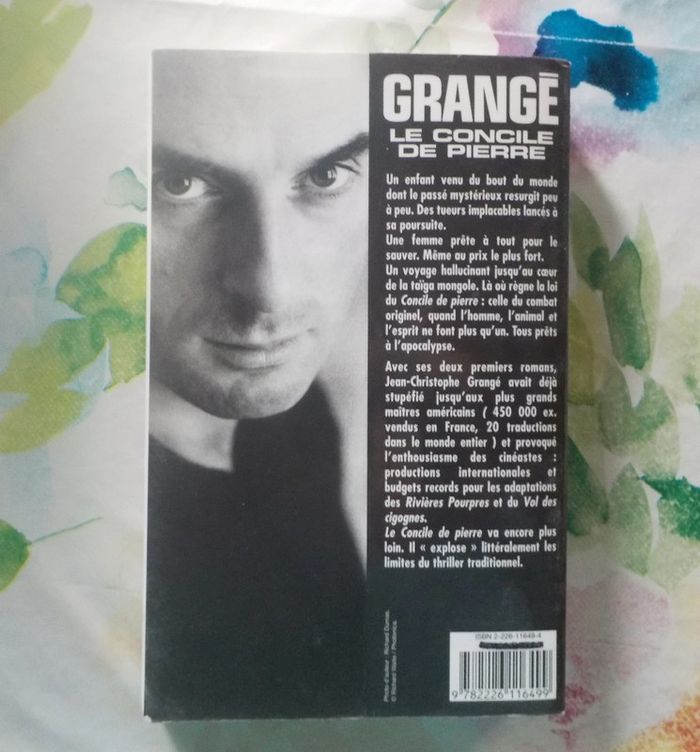 Le Concile de pierre de Jean-Christophe Grangé Ed. Albin Michel - photo numéro 3