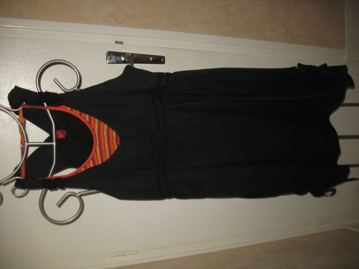 ROBE NOIRE + DÉBARDEUR RAYÉ "MISS CAPTAIN" - TAILLE 42 - n°23