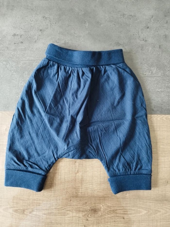 Lot sarouel marine + blouse blanche 3 mois - photo numéro 2