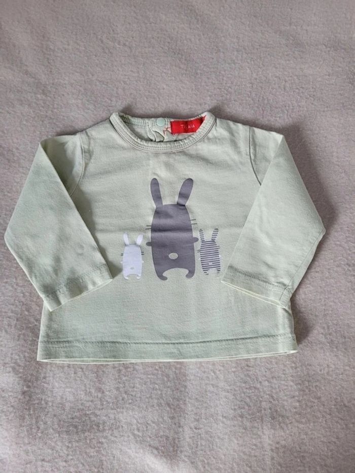 t-shirt manches longues tissaia 6 mois