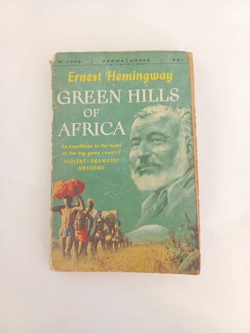 Livre en anglais Green Hills of Africa, Ernest Hemingway
