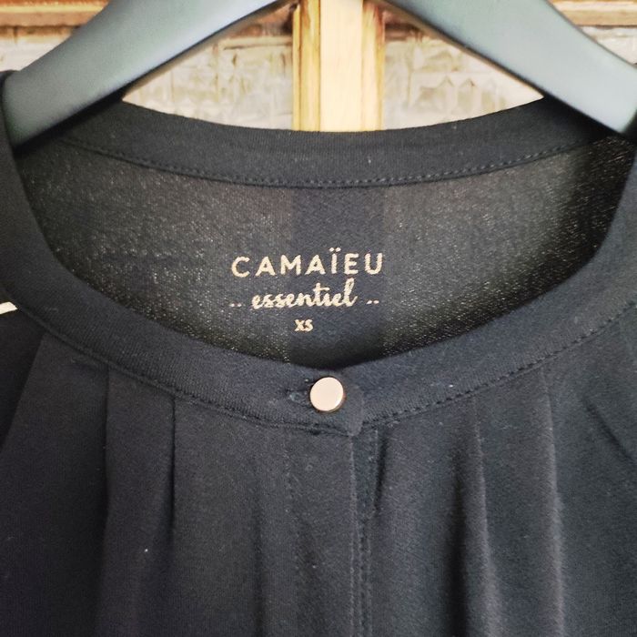 Blouse fluide noire et dorée Camaïeu - photo numéro 2
