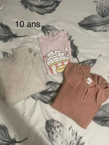 Pull et t shirt manche longue