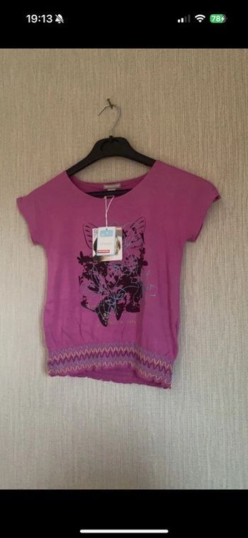 T-shirt orchestra violet neuf 6 ans