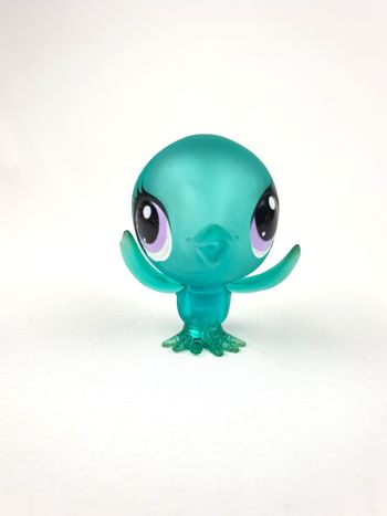 Littlest Petshop LPS Oiseau Bleu Transparent #3166