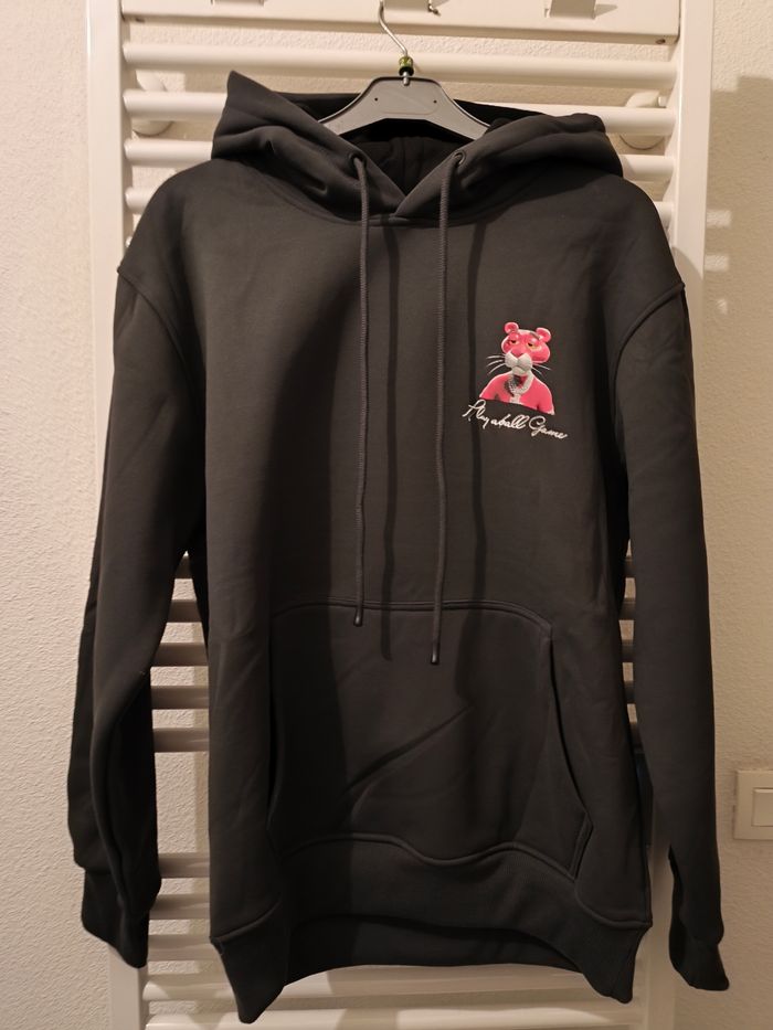 Pull Homme OU Femme Avec Capuche 100% Coton De Marque Paname Panthère Rose Taille L Jamais Porté NEUF - photo numéro 2