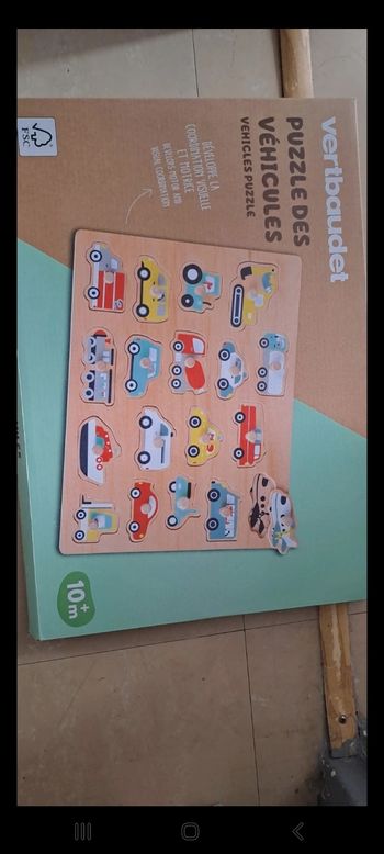 Puzzle bois les véhicules
