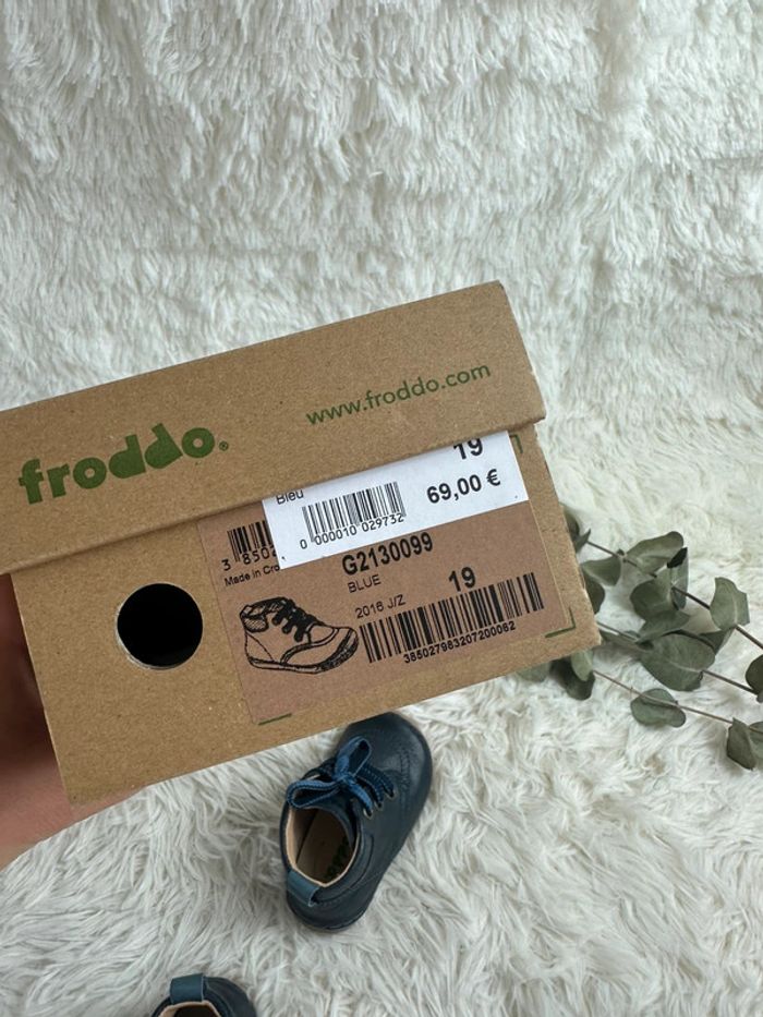 Paire de chaussures Bleu Froddo taille 19 - photo numéro 8