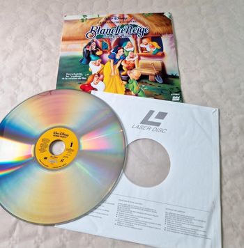 LaserDisc Walt Disney Blanche-Neige et les Sept Nains Le Grand Chef-d'œuvre PAL