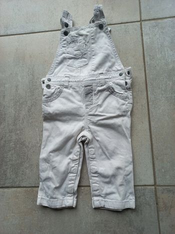 Salopette blanche Obaibi 12 mois