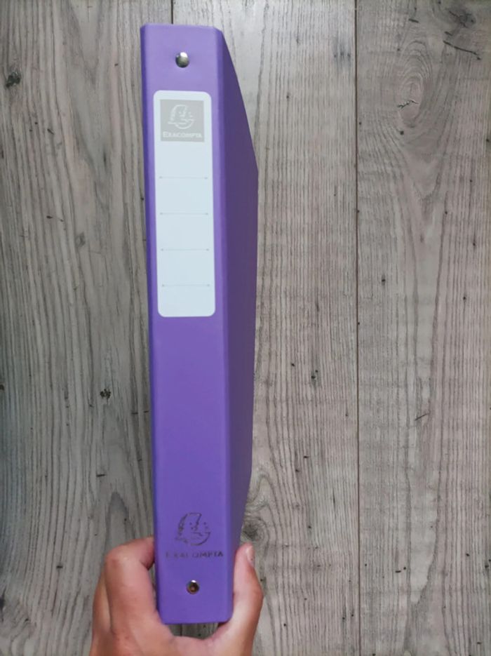 Grand classeur Exacompta violet neuf - photo numéro 2