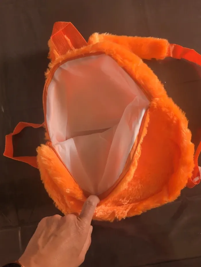 Sac a dos orange monstre - photo numéro 2
