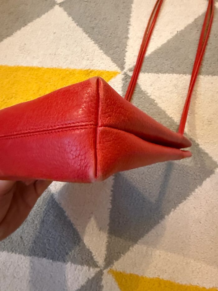 Sac à bandoulière en cuir vintage Georges Rech - photo numéro 6