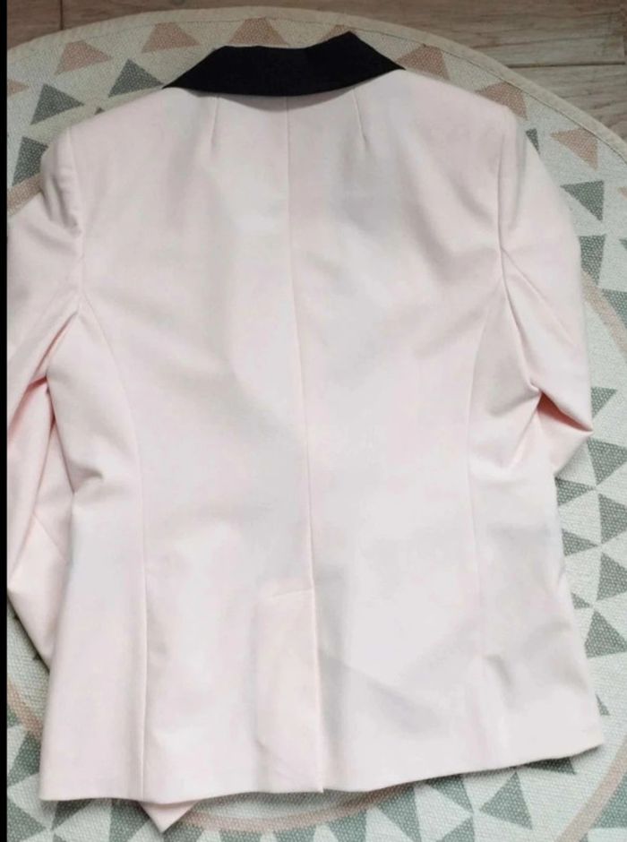 Veste blazer Rose poudré Noir - Naf Naf Vintage - 40 = 36 actuel - Comme Neuve - photo numéro 12