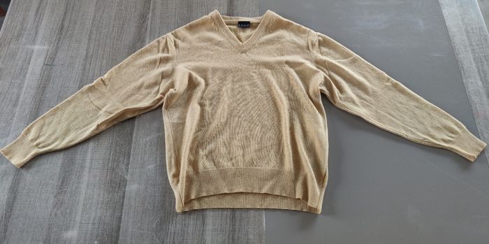 Pull homme La Redoute XL – 100 % laine – Jaune moutarde – Très bon état - photo numéro 4