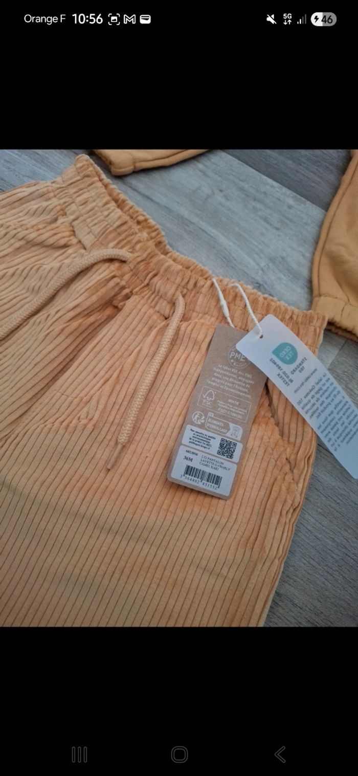 2 pantalons neufs Petit Béguin 36 mois - photo numéro 3