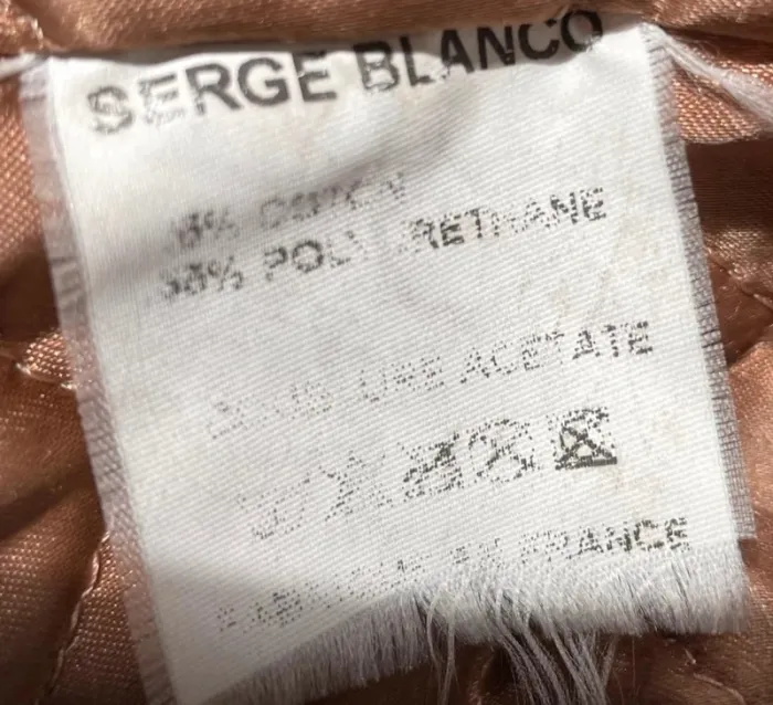 Serge Blanco rugby black jacket rare vintage Mens L made in France 🇫🇷 - photo numéro 9