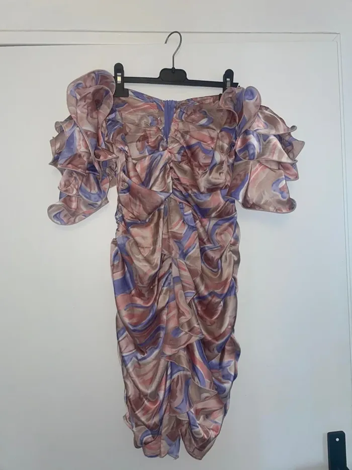 Robe bustier rose et violette PLT 40