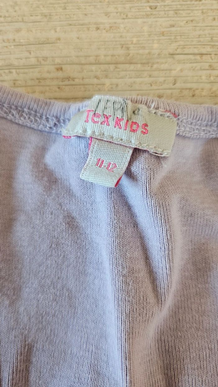 Chemise de nuit légère sans manche, parme, Tex Kids, 11/12 ans, peu mise - photo numéro 4
