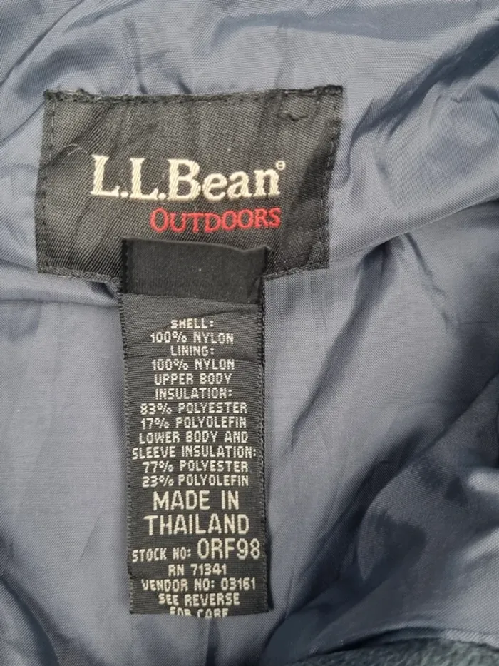 Doudoune L.L. Bean bleu et noir – Taille M Femme - photo numéro 5