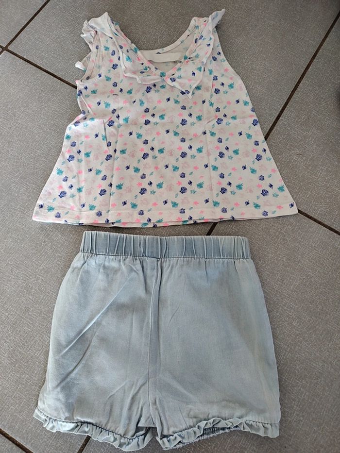 Ensemble débardeur / short Creeks T.36 M - photo numéro 2