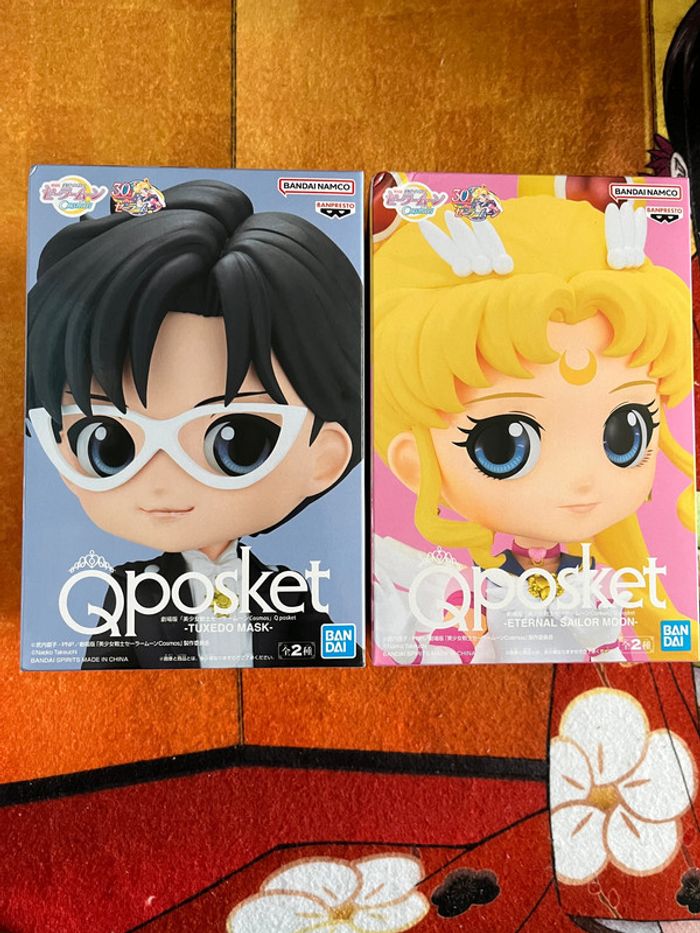 Qposket Q posket Sailor Moon Cosmos - Eternal Sailor Moon & Tuxedo Mask set - version A Banpresto - photo numéro 2
