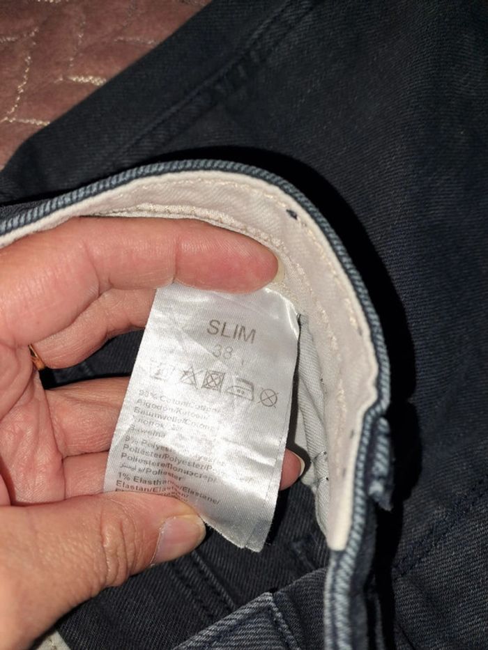 Jean homme bleu grisé comme neuf Brice Jeans slim 38 - photo numéro 3