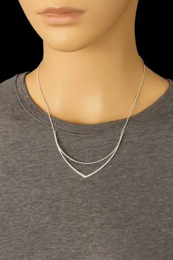 Collier neuf argenté