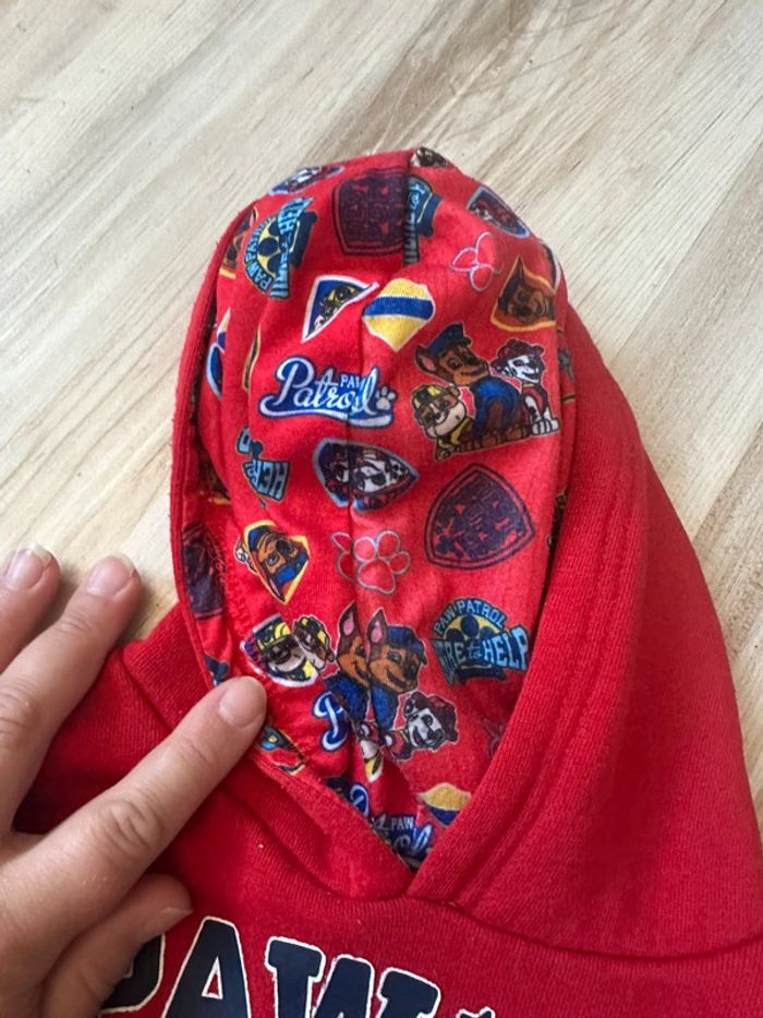 Pull à capuche Pat patrouille 3 ans - photo numéro 3