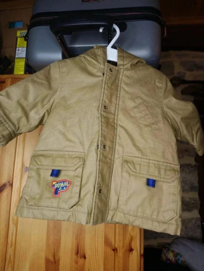 Jolie veste enduite DPAM très sympa et originale taille 9 mois - photo numéro 4