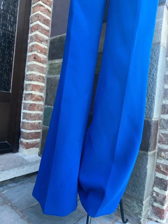 Pantalon costume bleu Zara Taille XS / 34 - photo numéro 5