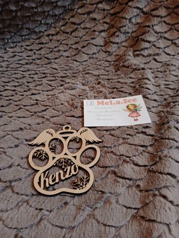 Boule de Noël personnalisée en bois