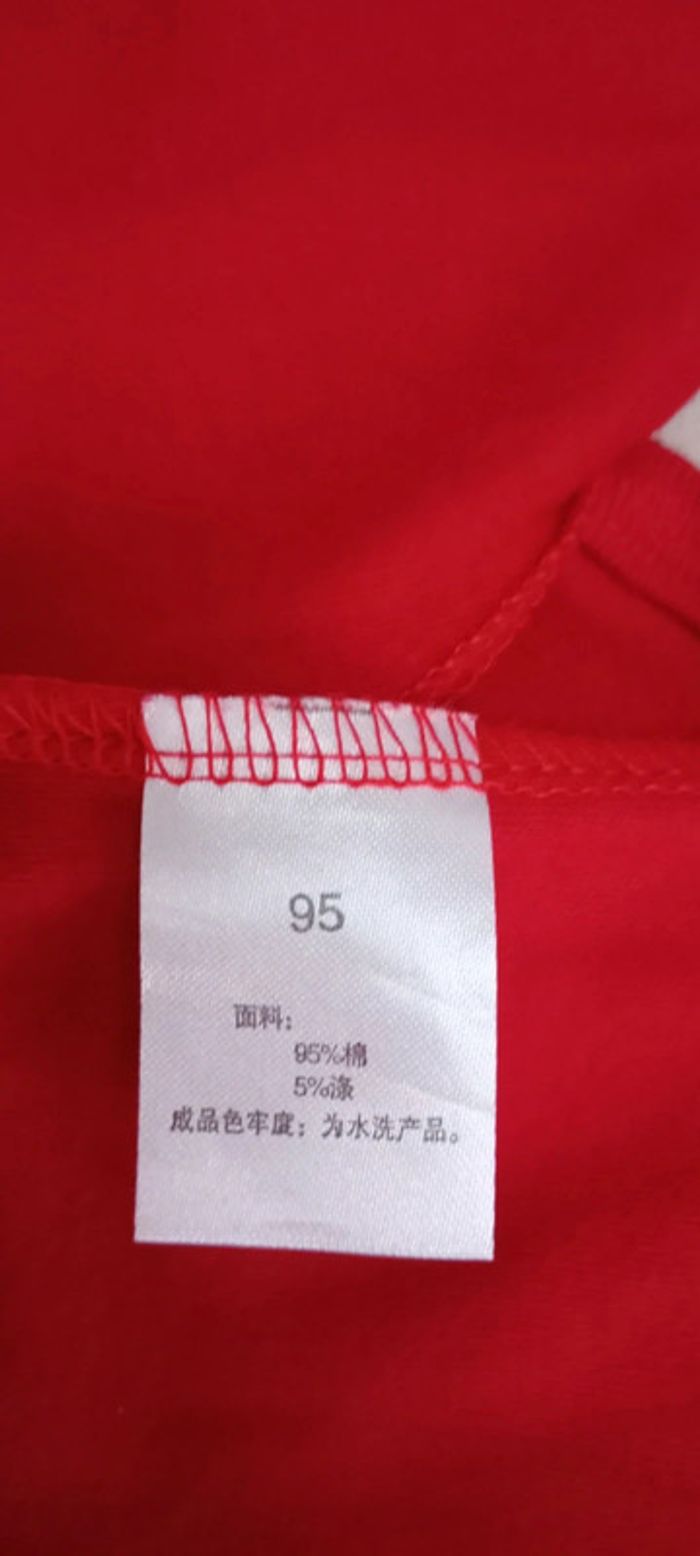 Pyjama rouge 95 cm - photo numéro 5