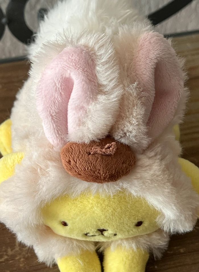Petite peluche Sanrio lapin Pompompurin de Taiwan 15x14cm - photo numéro 6