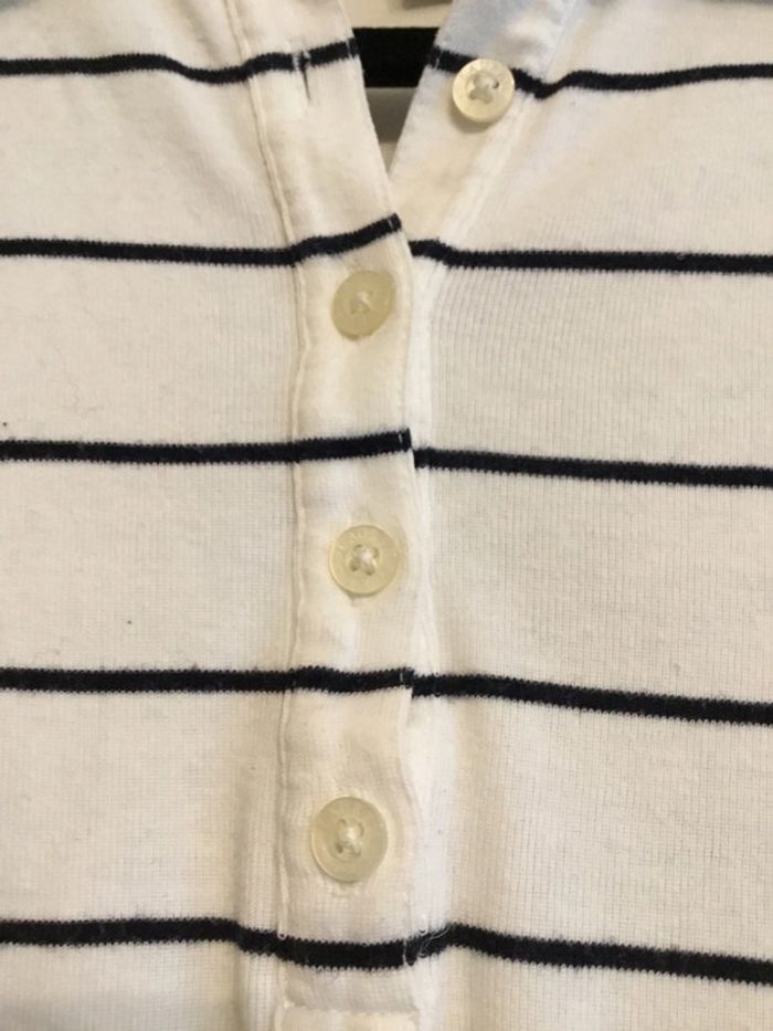 Polo Lauren Ralph Lauren taille M très bon état blanc et marine 047 - photo numéro 3