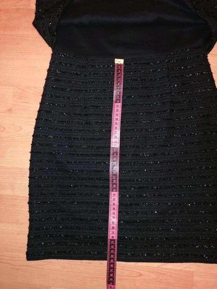 Robe et son boléro intégré noir pailleté S état neuf - photo numéro 14