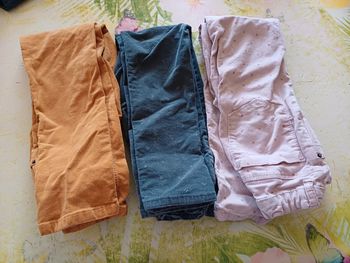 3 pantalons velours