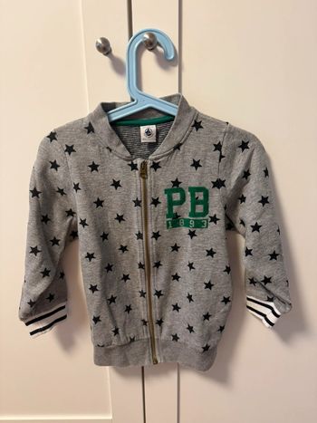 Gilet zippé petit bateau 4 ans