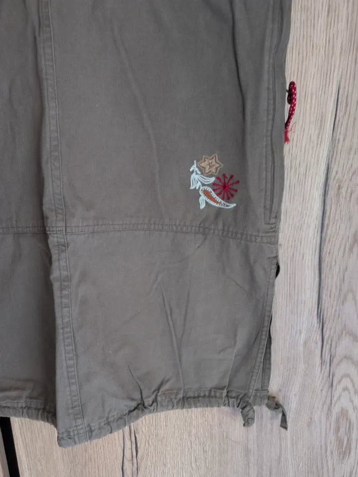 Jupe longue kaki style cargo
 Taille 40 - photo numéro 2