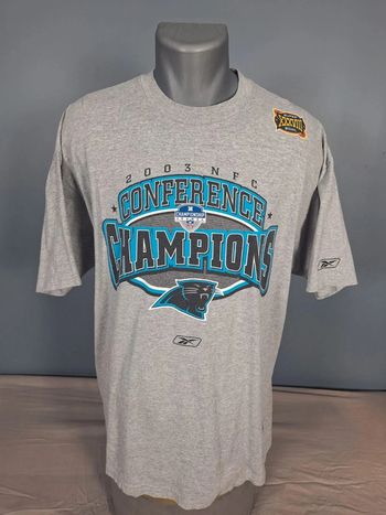 tee shirt imprimé vintage nfl carolina panthers/ homme noir / Taille L (446)