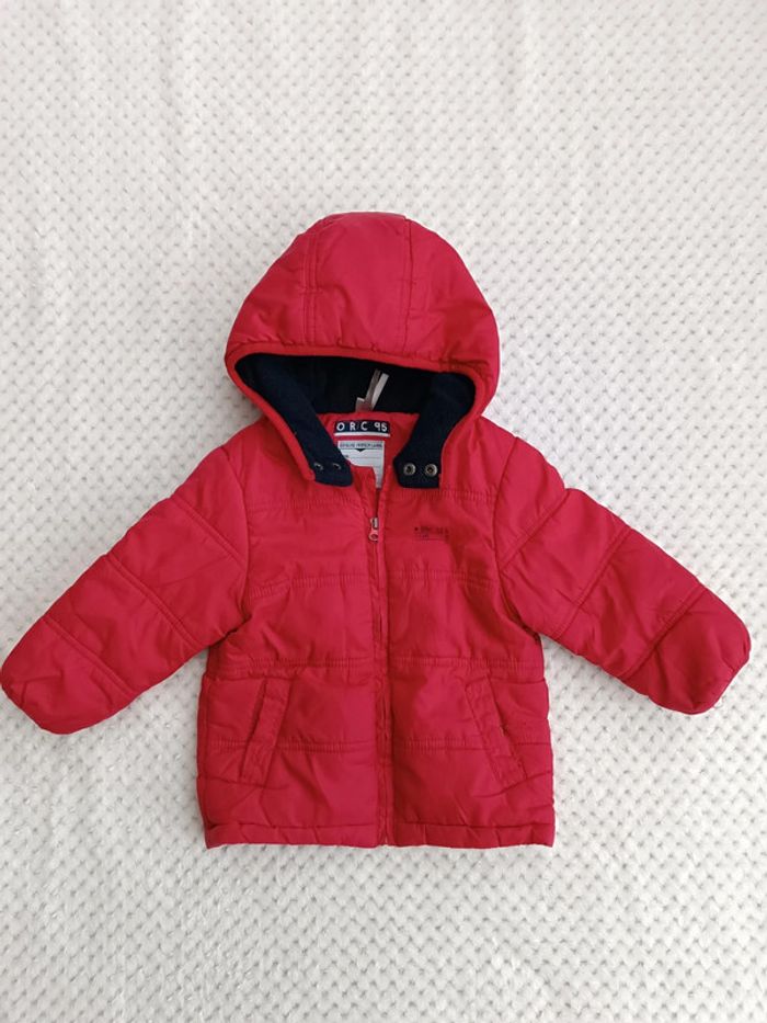 Doudoune rouge Orchestra 18 mois – Chaude & pratique