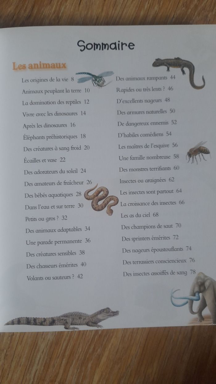 Livre Les animaux collection 500 infos à connaître - photo numéro 2