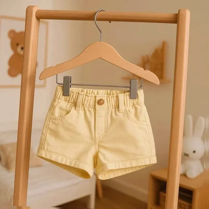 Short jaune pâle mixte bébé – Tape à l’Œil – 18 mois (80 cm)