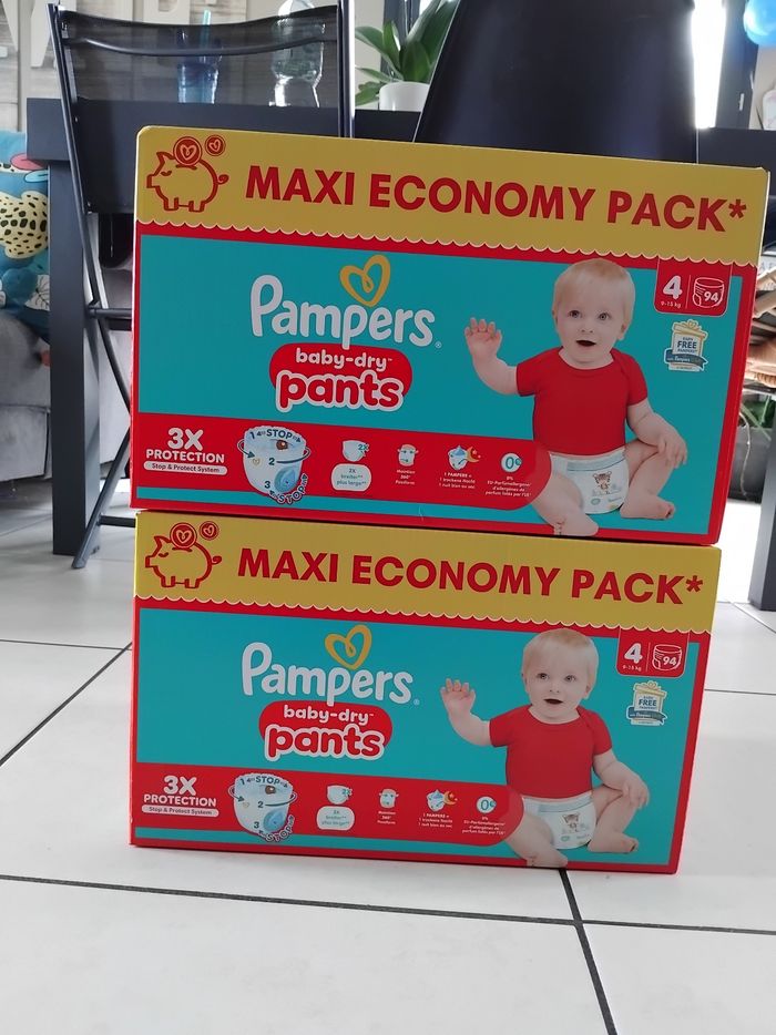 2 cartons pampers pants