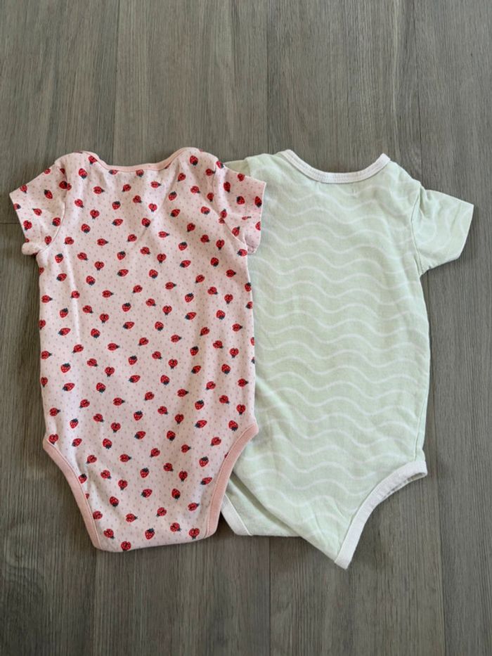 Lot de 2 bodies taille 9 mois - photo numéro 3